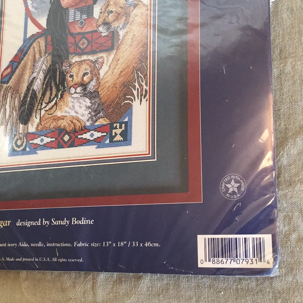New Spirit Of The Cougar Cross Stitch Kit - Picture 7 of 12